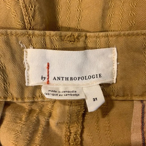 Anthropologie Women's Scout Slim Pleated Straight Leg Ankle Pants Size 31 - Picture 6 of 14
